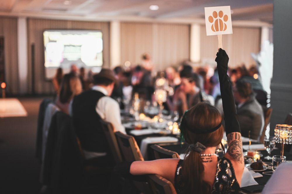 Guests dining at the FACF gala