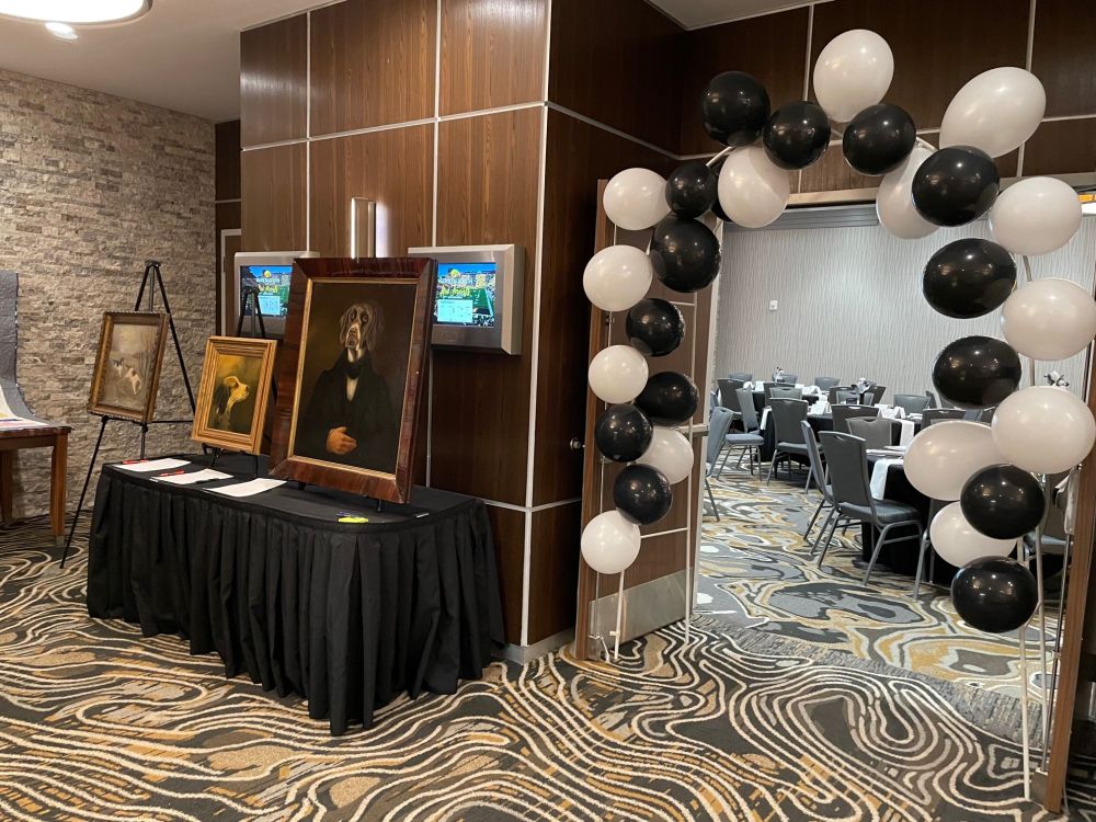 Gala entrance with balloon arch