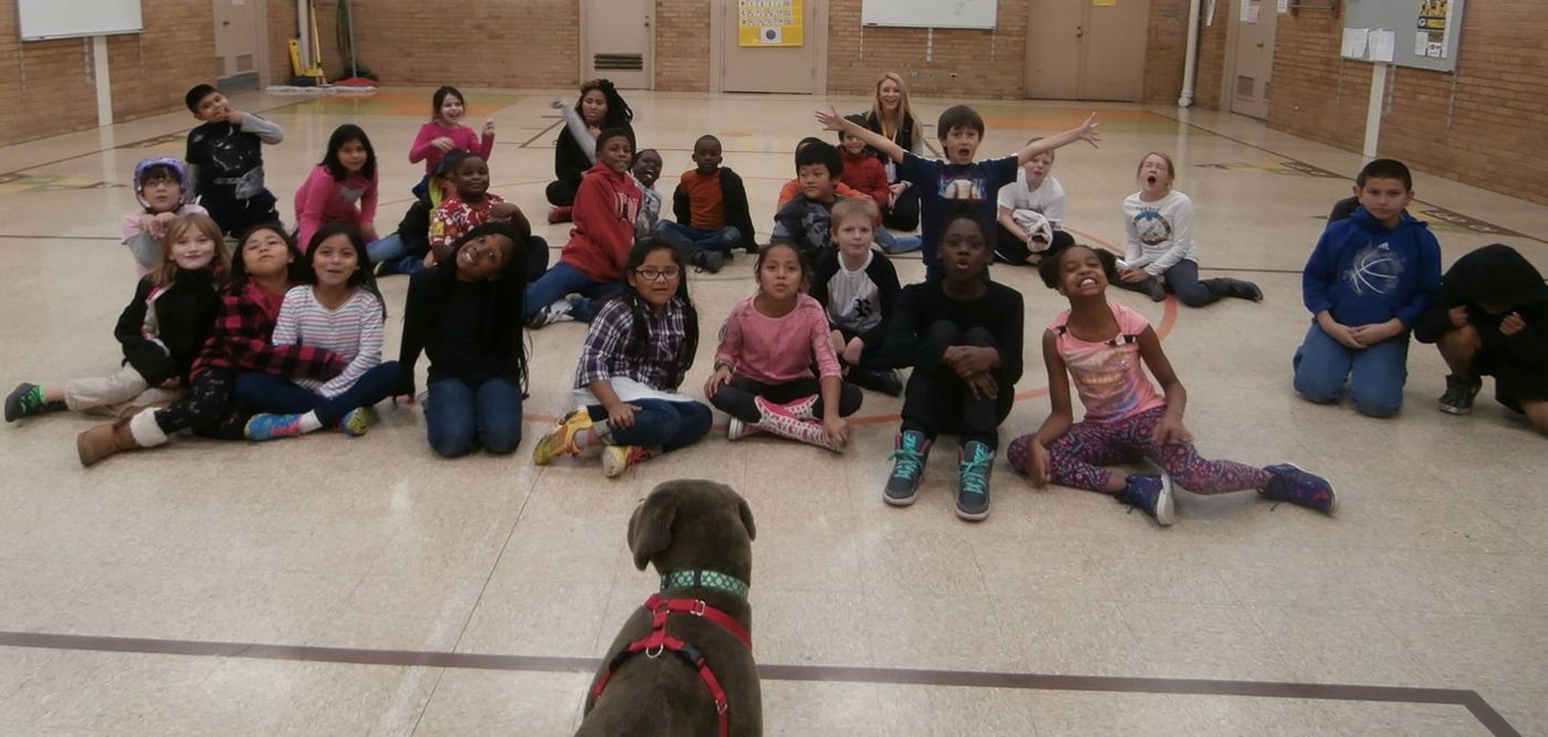 Humane education visit at Mark Twain Elementary